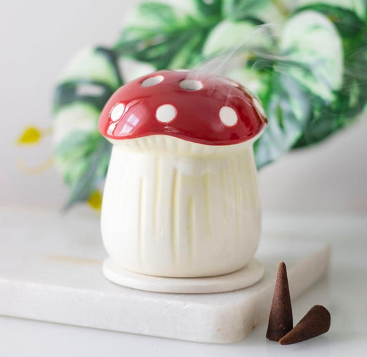Mushroom Incense Cone Burner