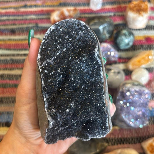 Midnight Black Amethyst Cut Base