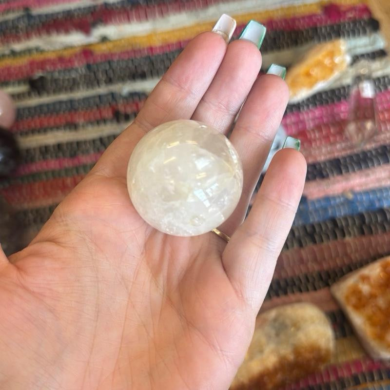 Golden Healer Quartz Sphere & Stand