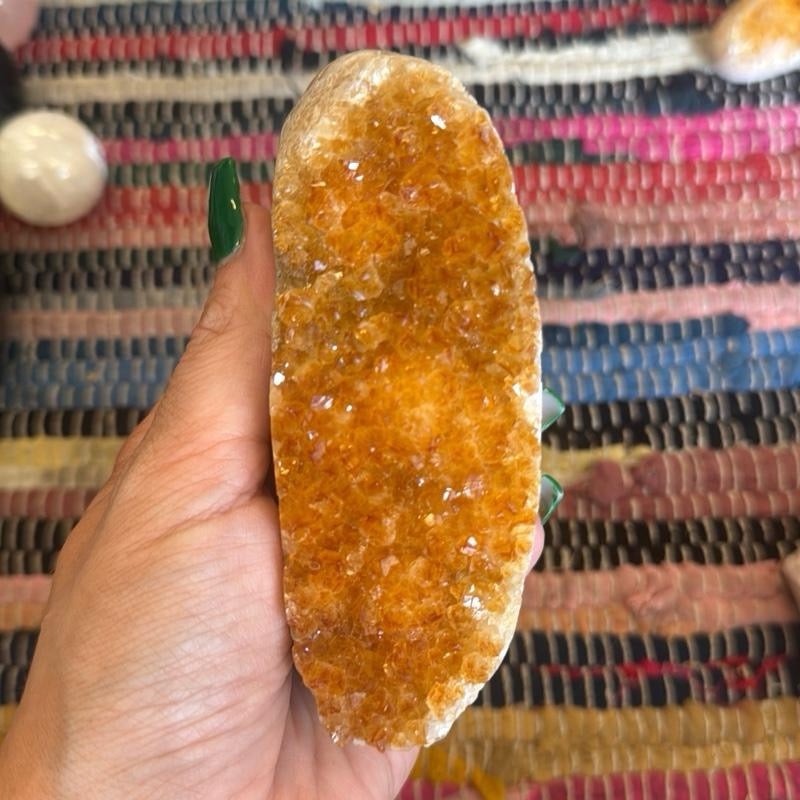 Freestanding Citrine Druzy