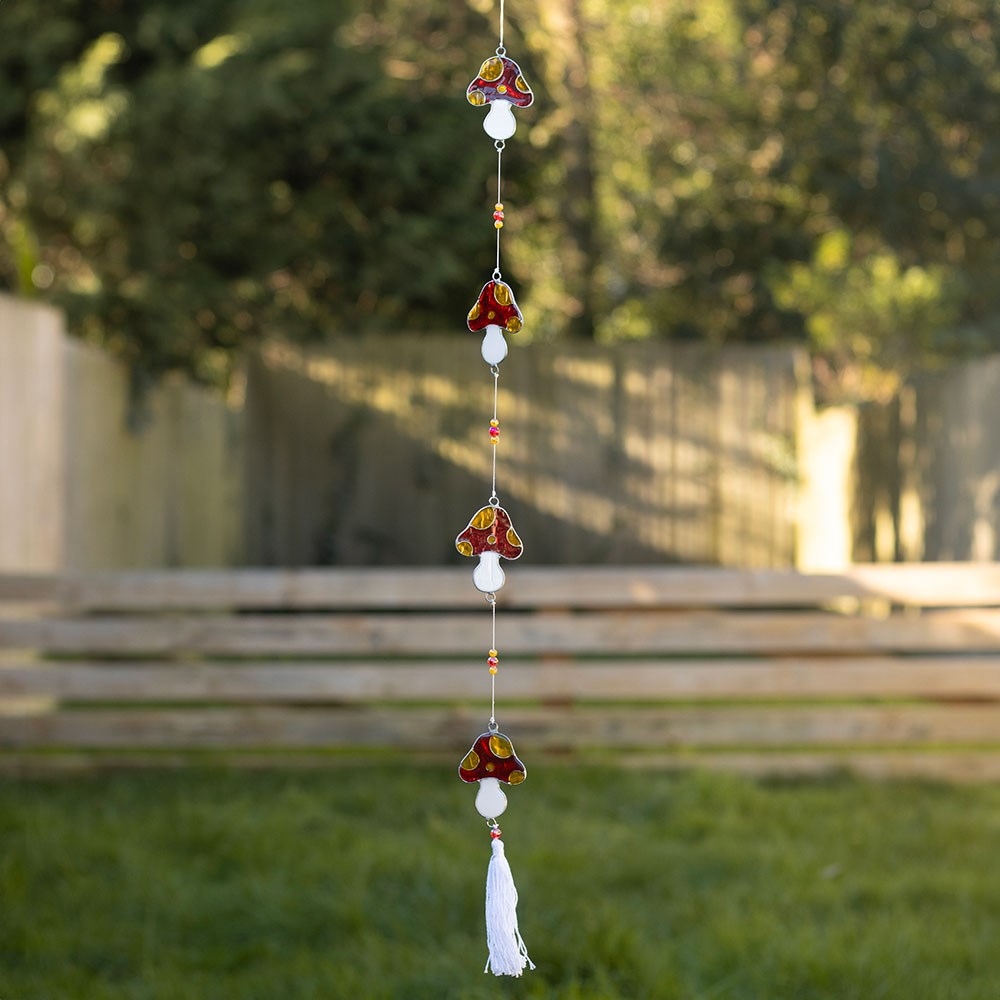 String of Mushrooms Suncatchers