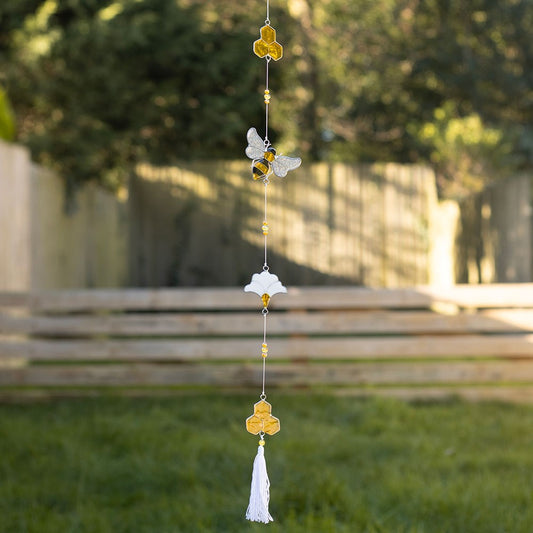 String of Bee & Honeycombs Suncatcher