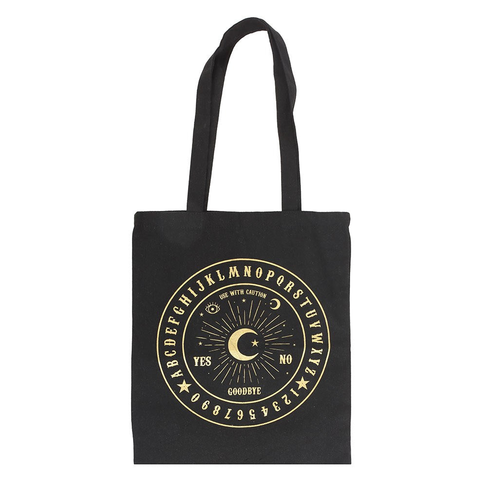 Black & Gold Ouija Board Tote Bag