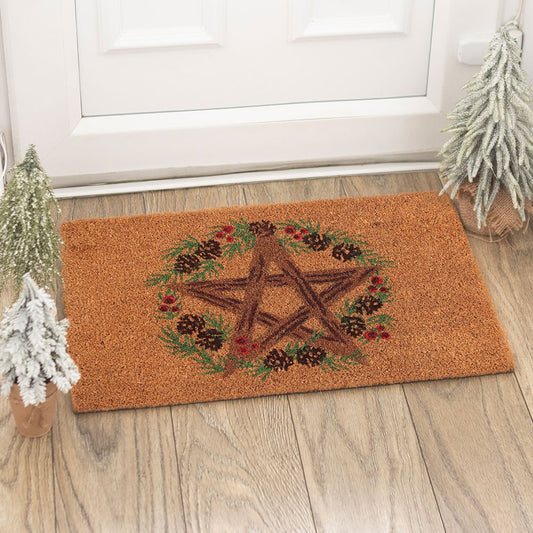 Winter Solstice Natural Doormat