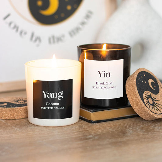 Yin Yang Coconut & Oudh Candles (Set of Two)