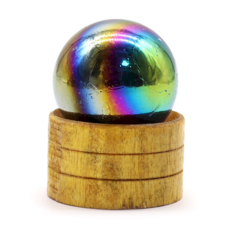 Hand Carved 40/50mm Crystal Sphere with Stand