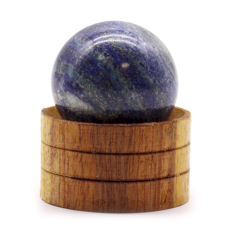 Hand Carved 40/50mm Crystal Sphere with Stand