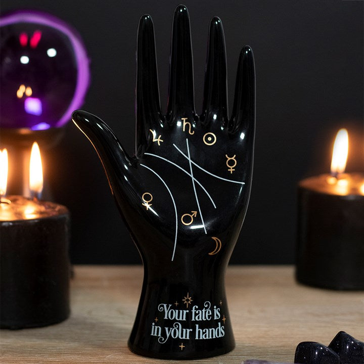 Black Palmistry Hand Ornament