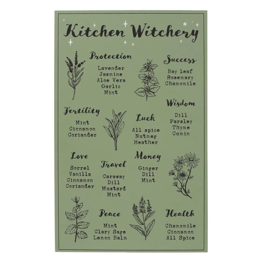Kitchen Witchery Wooden Hanging Sign